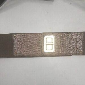 Brown Textured Women's Belt